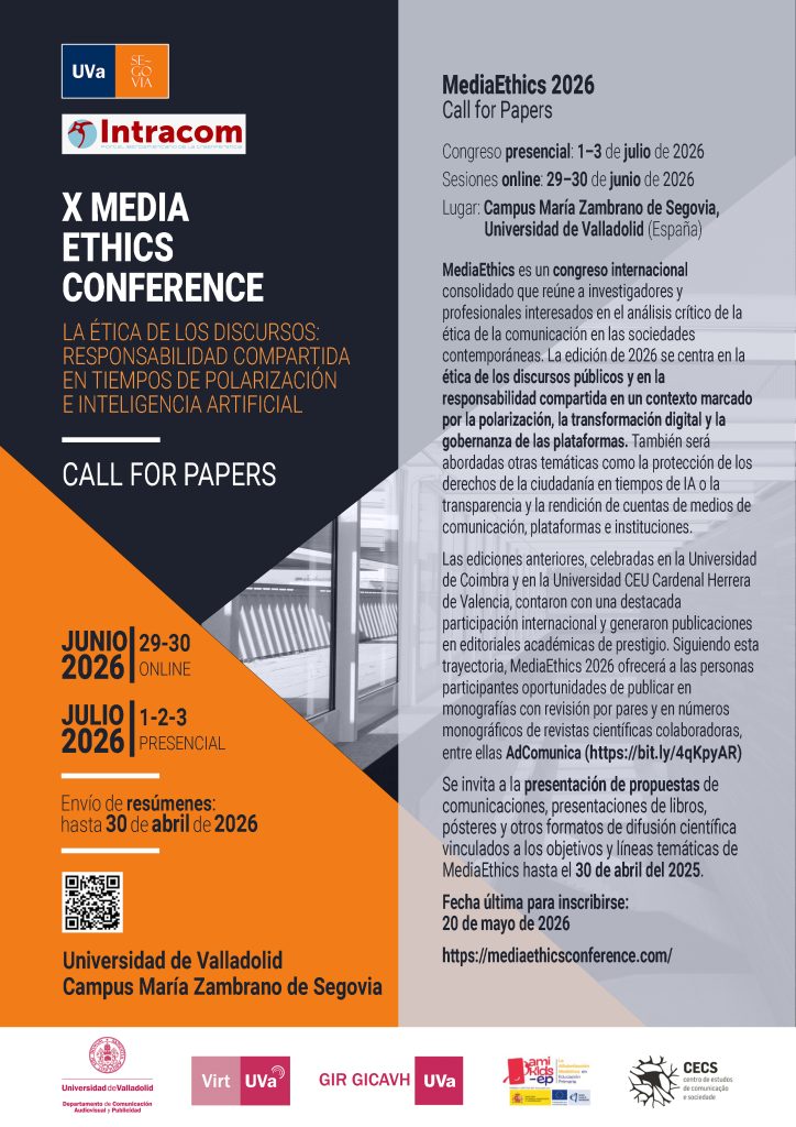 Call for Papers X Media Ethics Conference